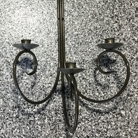 Vintage ✦ Iron Wall Brass Candlestick (one only) - Picture 4 of 5